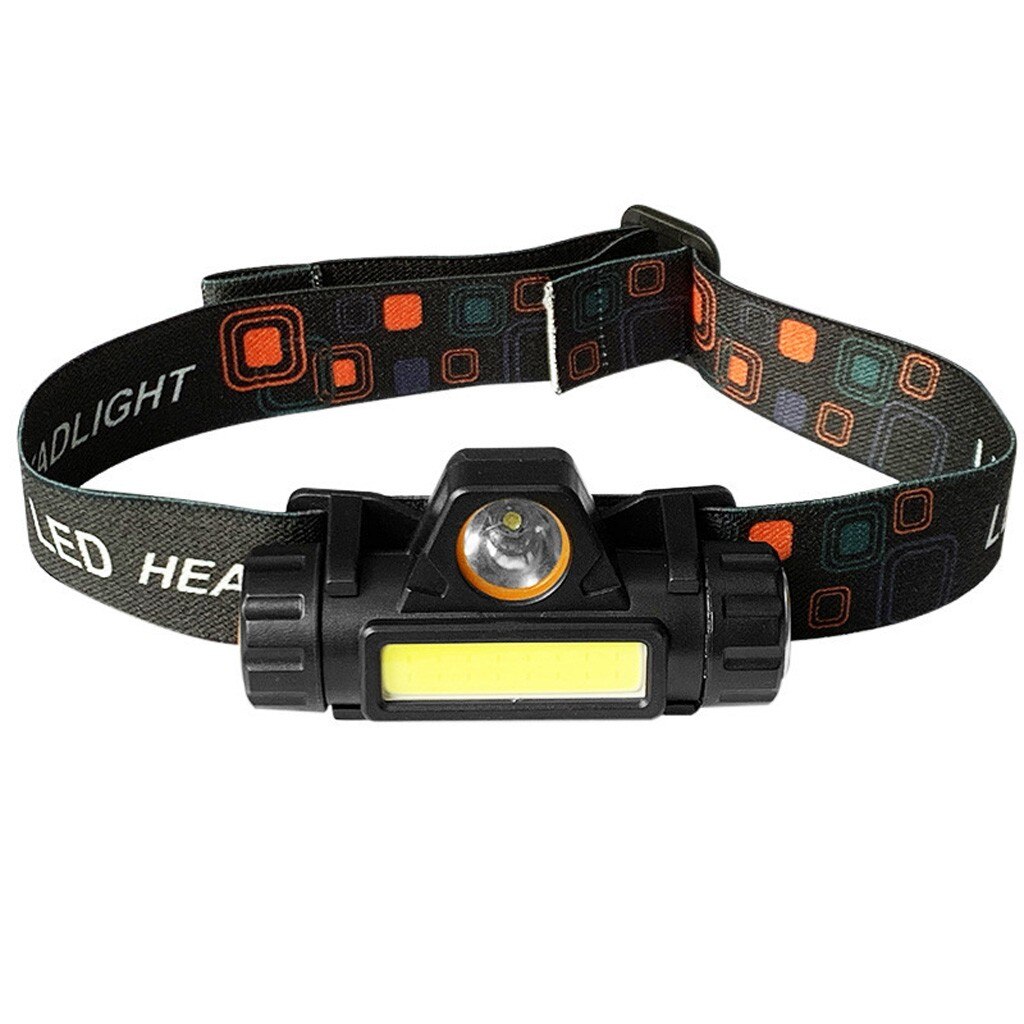 USB Rechargeable Portable Headlamp LED Headlamp Headlight Head Lamp Torch Flashlight Waterproof Outdoor camping headlight#40