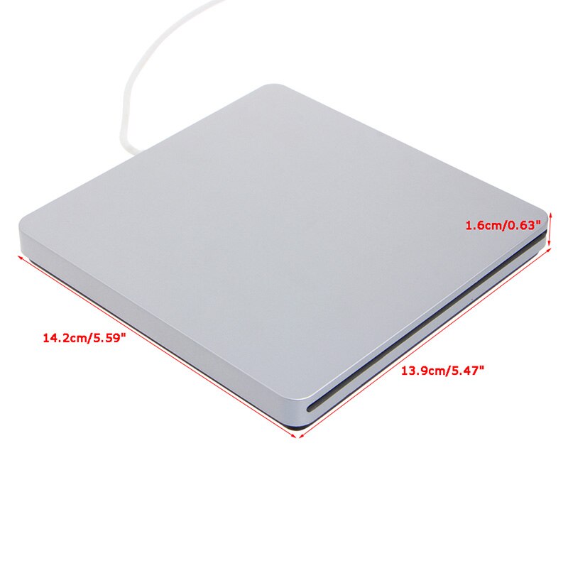 External USB DVD RW Drive Enclosure Case for macbook Pro Air Optical Drive Y5LC