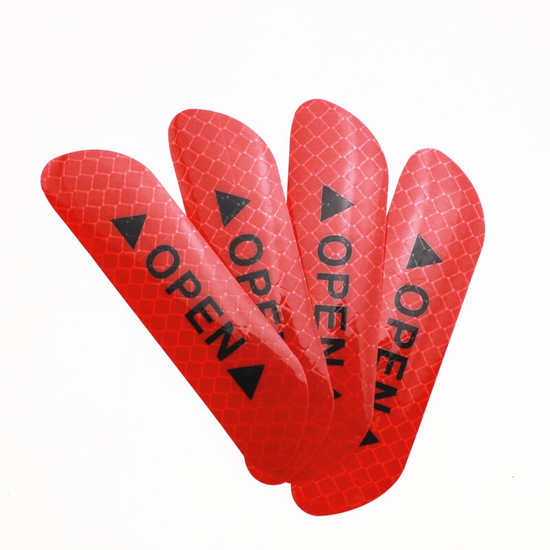4pcs / set car Warning Safety Sign Reflective Strips Stickers for Nissan Teana X-Trail Qashqai Livina Sylphy Tiida Sunny March