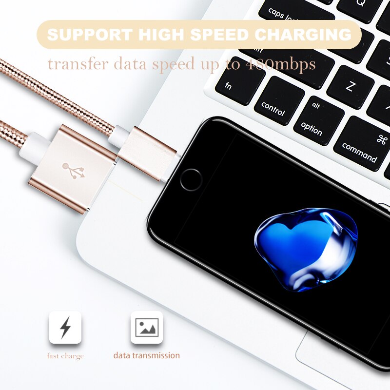 USB Cable for iPhone Fast Charger Lighting USB Cables Charging Cord For iPhone XR Xs Max X For iPhone 10 8 7 6 5 Plus iPad