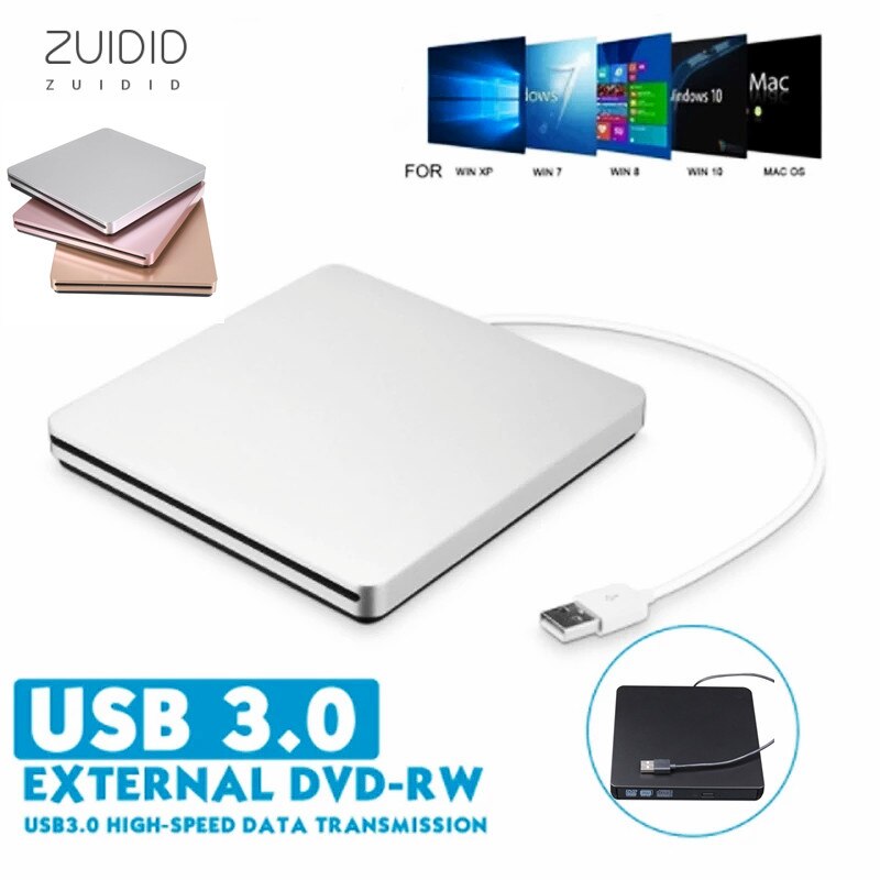 2 Soorten USB3.0/2.0 Externe Cd Speler DVD-RW Optische Drive Brander Plug-En-Play Ultra-Dunne lade Slot-Loading Computer Notebook