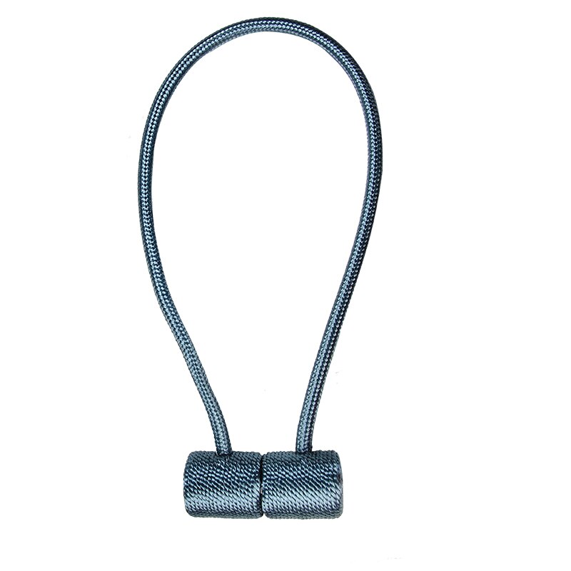 Support de rideau magnétique moderne à cordon tissé, 1 pièce, accessoire pour rideau décoratif pratique: blue