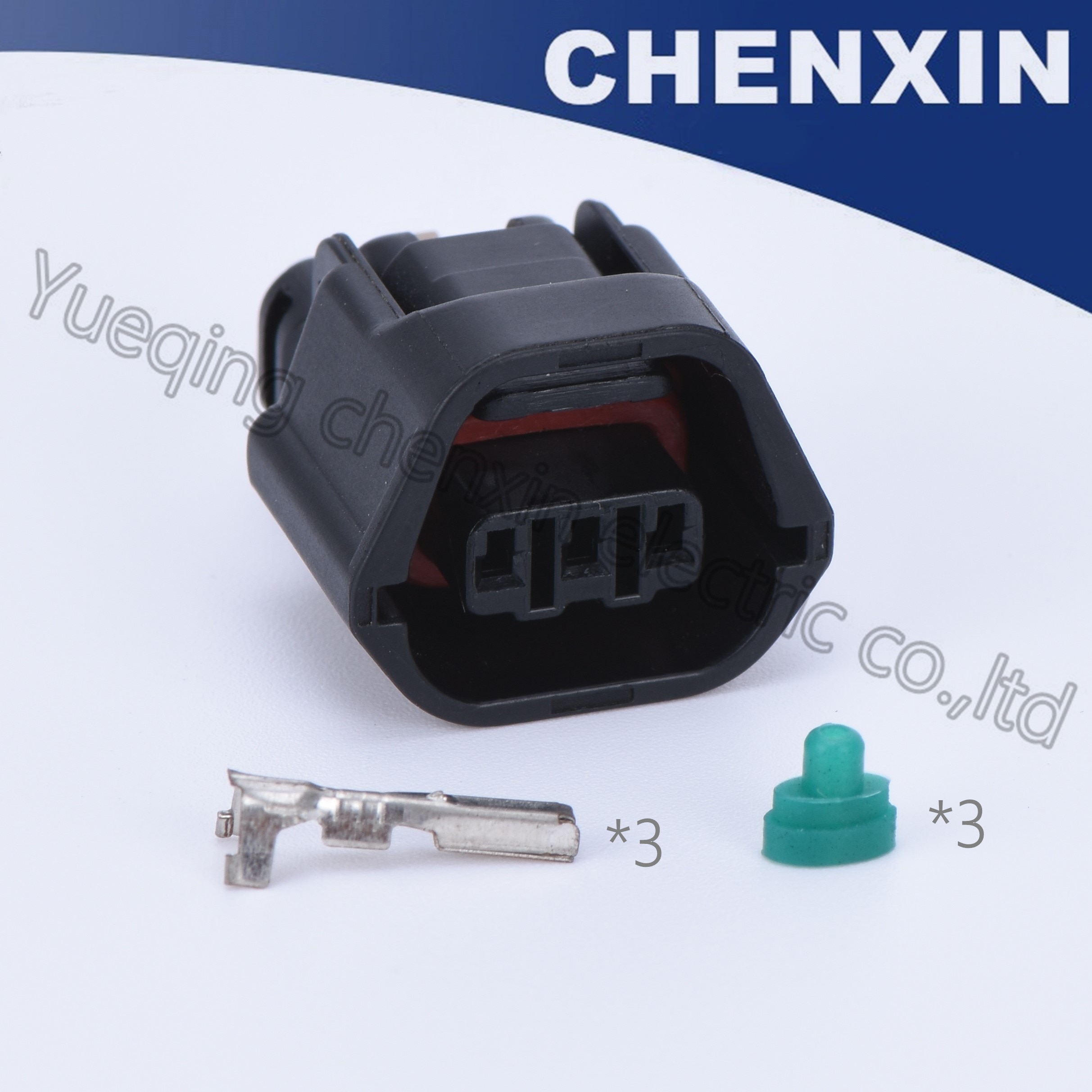 Black 3pins car waterproof auto connector female 1.2 Camshaft sensor plug connector MG641234-5 TPS Sensors 7283-8730-30
