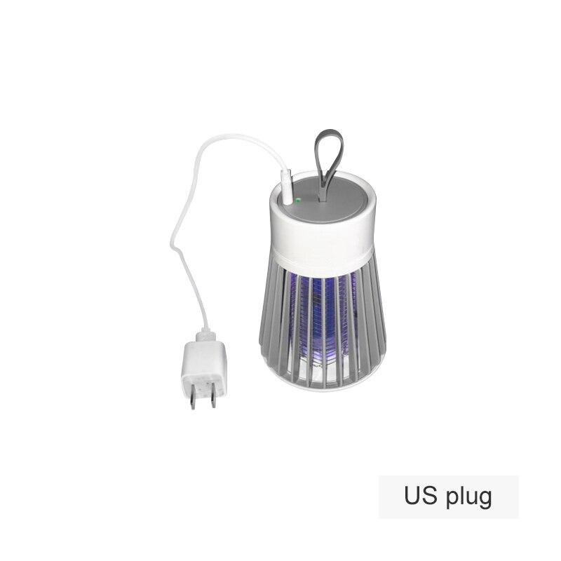 Phyval Elektrische Muggen Killer Lamp Usb Rechargerable Draagbare Uv Muggen Killer Lamp 360 Graden Surround Licht Voor Slaapkamer: US plug