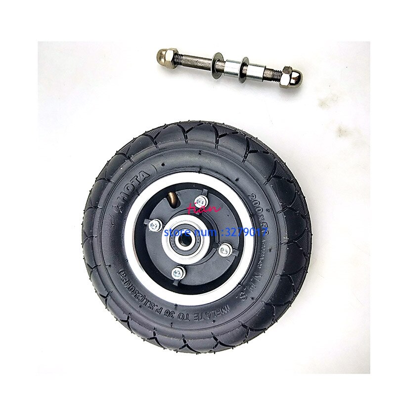 200X50 Elektrische Scooter Band Wheelcenter Axishub 8 "Scooter Band Aluminium Wiel Pneumatische Bandenspanning Elektrische Voertuig