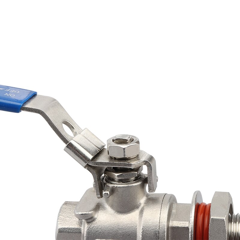 Weldless Quick Disconnect Kettle Valve Kit, 1/2" Quick Disconnect ,Long Locking Handle, Stainless Steel Sanitary Ball Valve