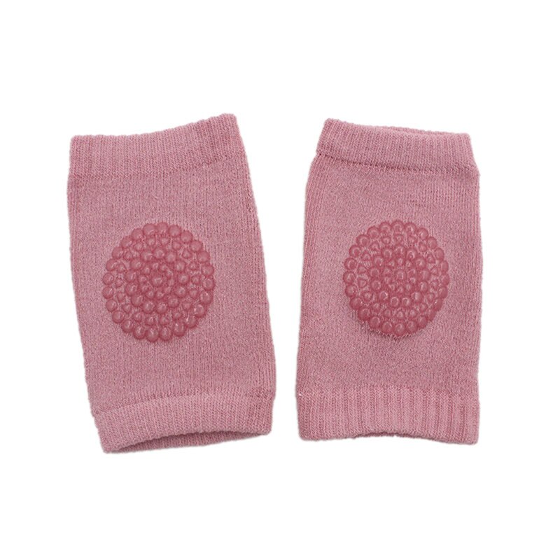 1 par de rodilleras para bebés, almohadilla para codo de gatear, almohadilla de seguridad para niños pequeños, calentador de piernas y rodillas para bebés, Protector de apoyo para rodillas de bebés: Pink