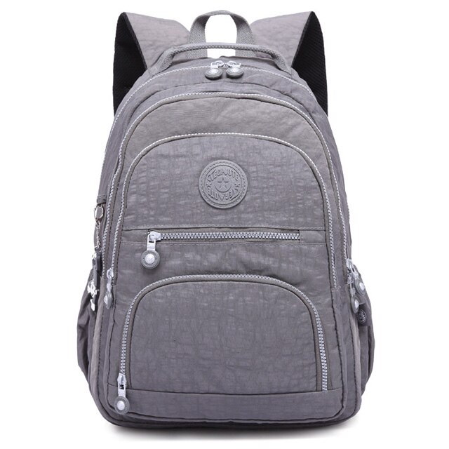 Casual Backpack Children School Bag For Teenage Girl Mochila Feminina Waterproof School Backpack Large Capacity Women Backpacks: Gray