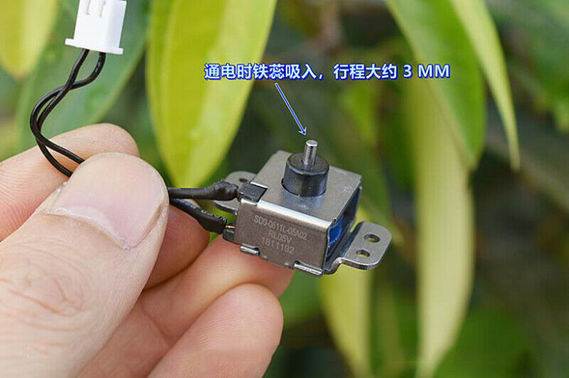 DC 3V-6V Mini DC Solenoid Electromagnet Push Pull Through Type Micro Electric Magnet For Powerful pull switch 3mm Stroke