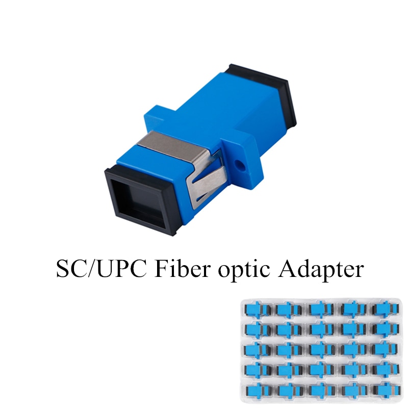 50/200Pcs Sc Upc Simplex Single-Mode Glasvezel Adapter Sc Glasvezel Koppeling Sc Upc Fiber flens SC-SC Connector