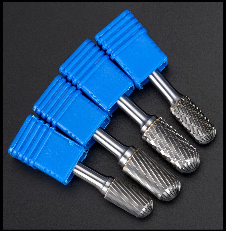 1pc solid carbide tungsten steel milling cutter,6mm shank C type Metal electric grinding head,Polishing tool