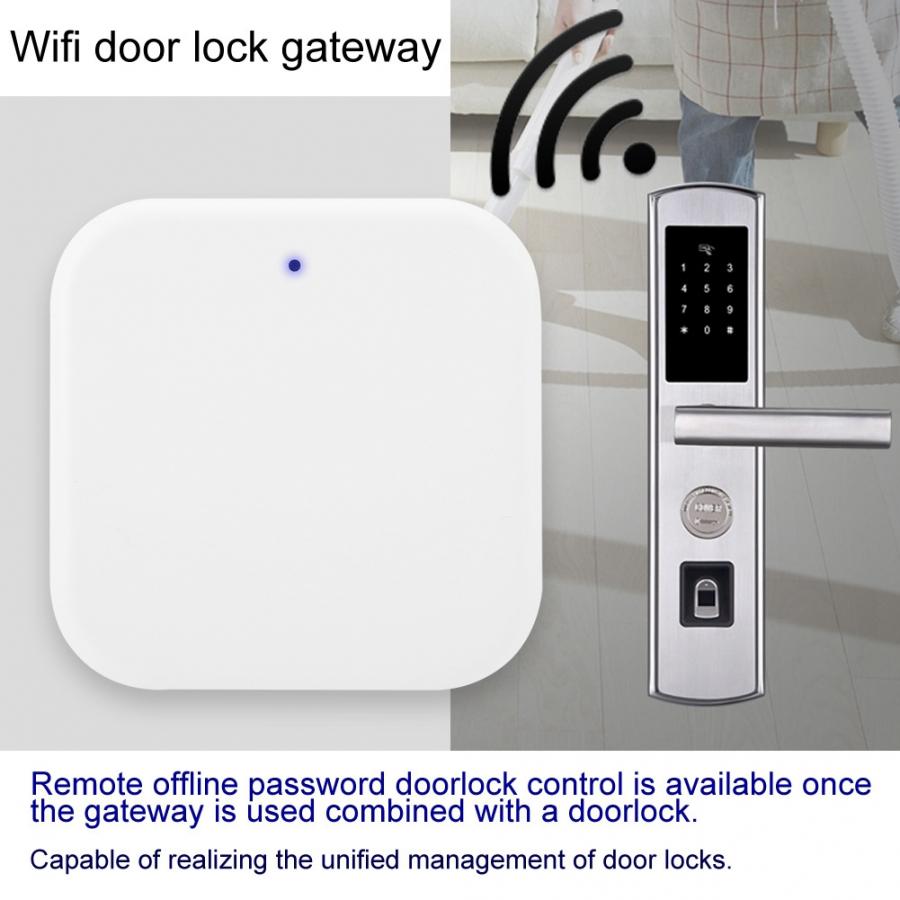 G2 dc 5v wifi smart passord dørlås gateway ttlock app bluetooth internett fjernkontroll hvit elektronisk smart lås gateway