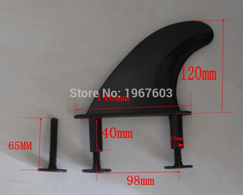 Dorsal Performance 5" Soft Surf Fins Rear Surfboard Fins all-round Black Surfing fin surfing accessoire