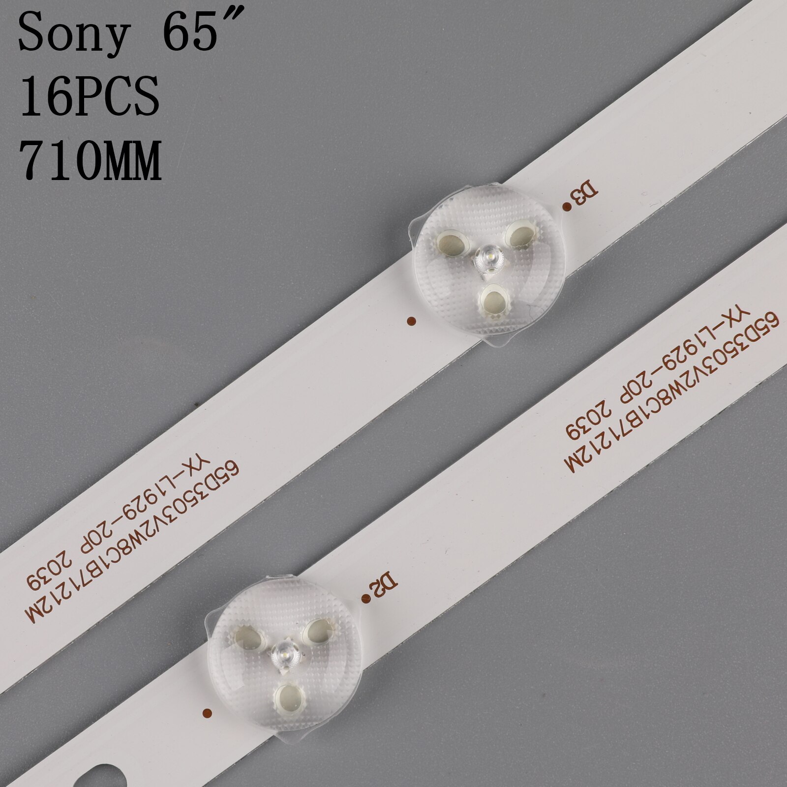 16PCS LED backlight strip kit bar CX-65S03E01 for So ny 65" TV KDL-65W857C KDL-65W859C KDL-65W855C
