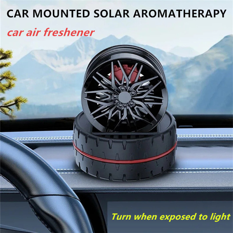 Difusor de Aroma de energía Solar, ambientador para coche, salida de aire, aromaterapia, habitación/coche/oficina/accesorios universales para ambientador de coche