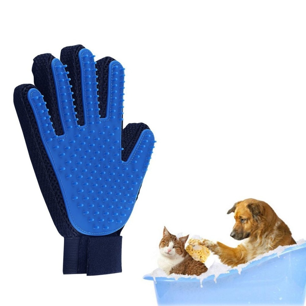 Nicrew Huisdier Handschoen Kat Grooming Deshedding Borstel Handschoenen Voor Katten Hond Animal Terug Massage Vacht Wassen Baden Handschoen Kam Voor dier