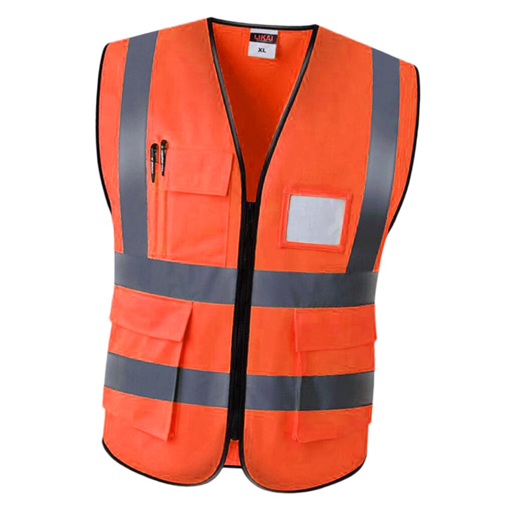 Sikkerhetsvest med høy synlighet, neon , 3 størrelser 5 farger å velge: Oransje xxl