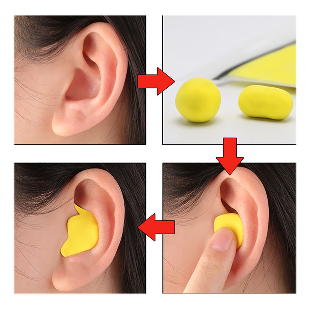 Silicone Earplugs Sleeping Sound Insulation Hearing Protection Earplugs Anti-NoiseFor Travel Sleeping Soft Noise Reduction