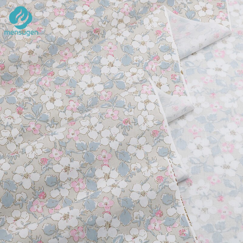 Fabric Meter Floral Cotton Fabrics for making Girls Women Dresses Clothes Blouse Blankets Pillows DIY Patchwork Sewing Cloth
