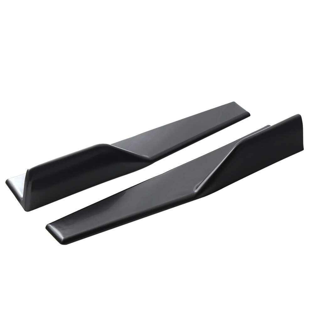 2Pcs Universal Fit Black Side Rok Rocker Splitters Winglet Vleugels Voor Auto 'S Jld