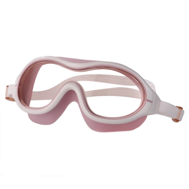 Big Frame Swimming Goggles Adult Eyewear Anti-fog Waterproof Competition Swimming Glass Swim Eyewear Diving Glasses: P
