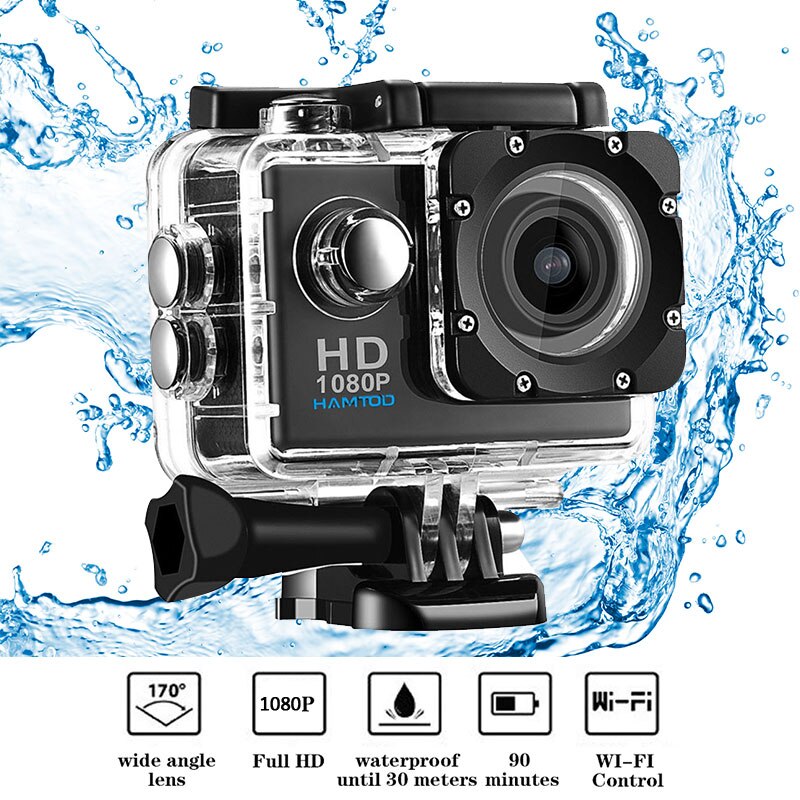 HF40 Mini Sport Camera Lcd-scherm 120 Graden Groothoeklens Dv Waterdichte Hoge Prestaties 1080P Full Hd wifi Afstandsbediening
