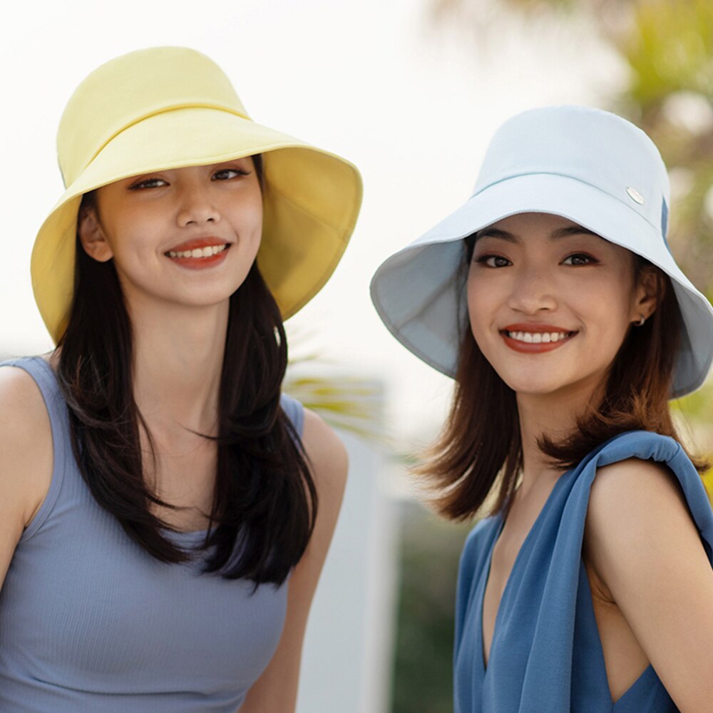 Ohsunny Zomer Vrouwen Zon Hoeden Grote Brede Rand Met Nek Flap Upf 50 + Zon Bescherming Verstelbare Opvouwbare Ademend Zachte zonnehoeden