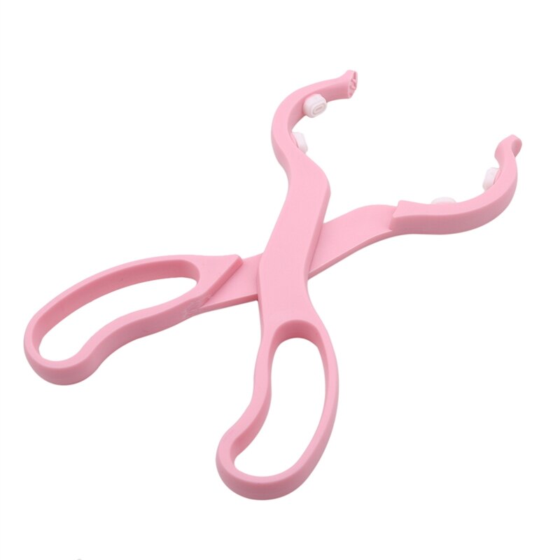 Pince à biberon antidérapante pour bébé, résistante à la chaleur, pour stériliser les biberons, en plastique, pour -né, sûre, multifonction, pour stériliser: Pink