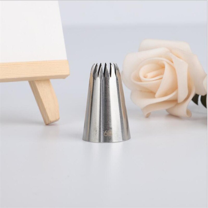 Rvs Nozzle Cake Decorating Tips Schrijven Buis Icing Nozzle Bakken &amp; Gebak Gereedschappen Cupcake Bakken Tools 6B