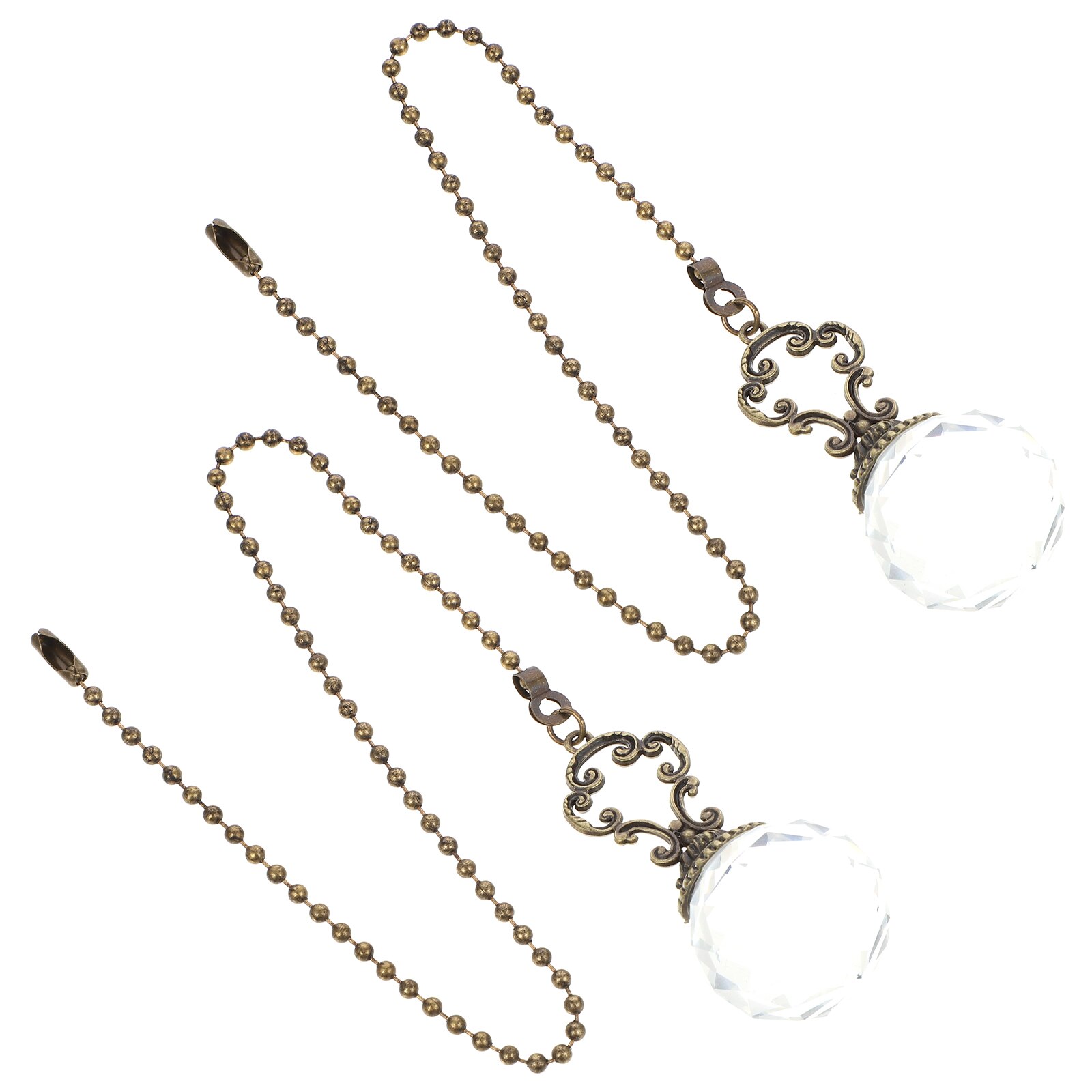2pcs Ceiling Fan Chain Ceiling Light Chain Extender Lamp Part: Default Title