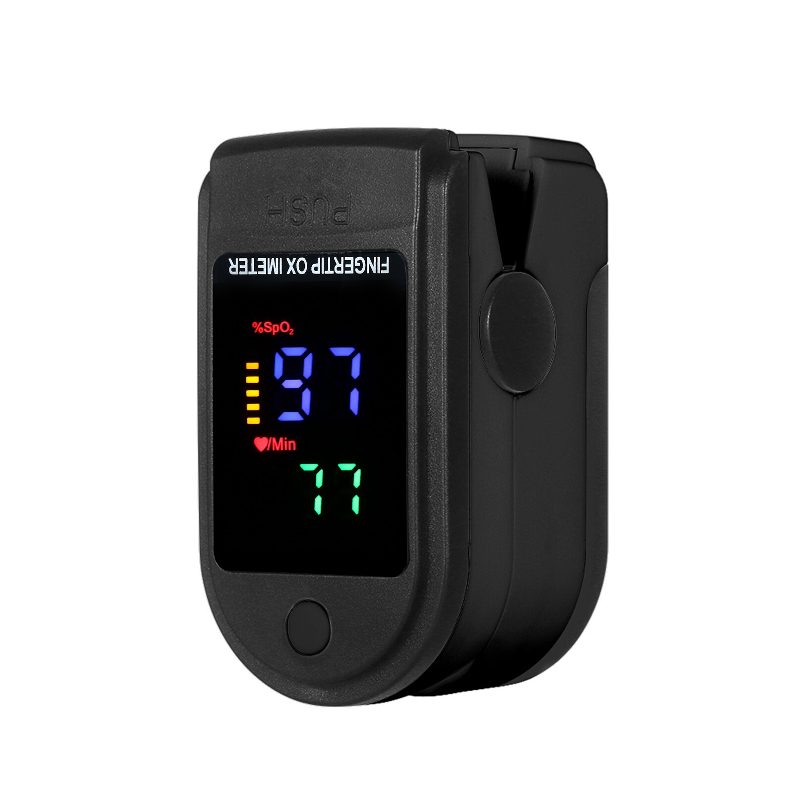Fingertip Pulse Oximeter OLED Display Blood Oxygen Saturation & Heart Rate Monitor Fingertip SpO2 Measurement Meter with Lanyard
