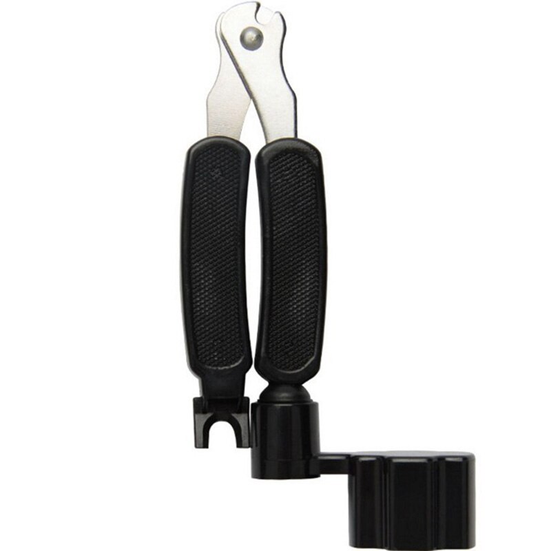 Acoustic guitar string changing tool installed string trimmer winding and winding three-in-one pliers stringing nail remover bak