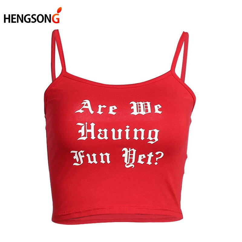 Sommer gym fitness tank tops dame dame sport toppe røde ensfarvede bogstaver trykt ærmeløs træning træning top vest