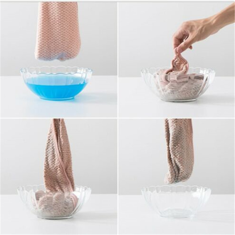 Kvinner hår hurtigtørkende mikrofiber bad spa håndkle turban knute twist loop wrap hatt cap for bad baderomstilbehør