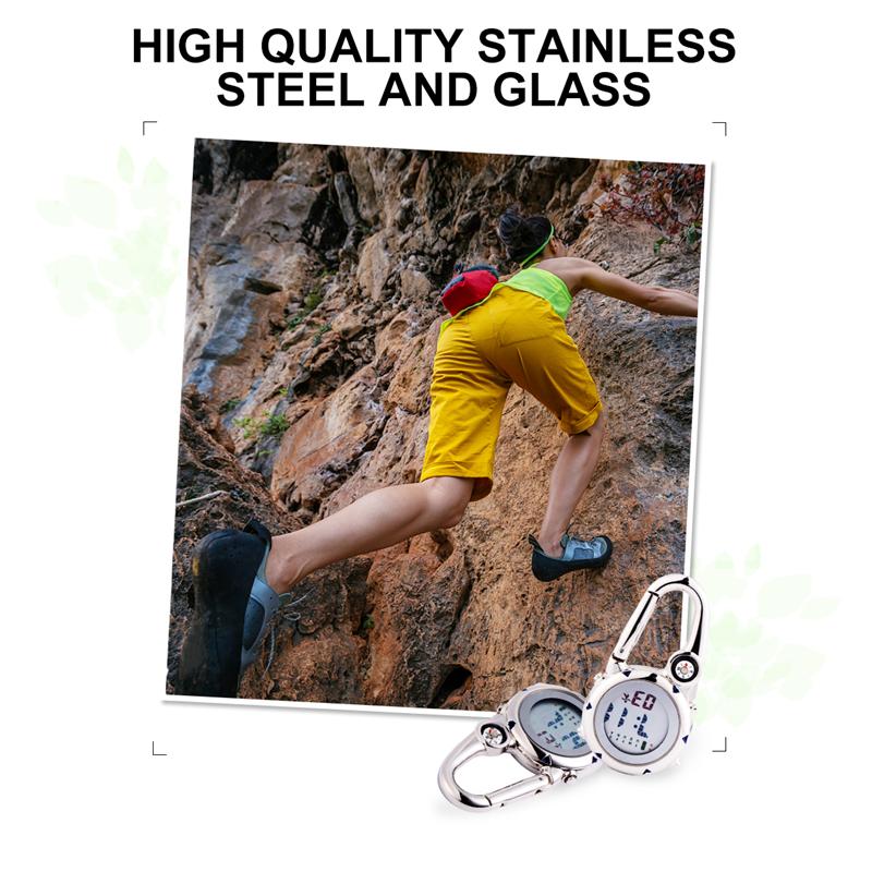 1pc Mini Carabiner Watch Useful Daily Gadget for Woman Adult