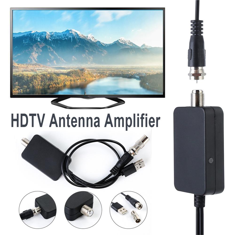 Indoor antenna signal amplifier with USB adapter for indoor digital HD TV antenna, low noise and easy to install