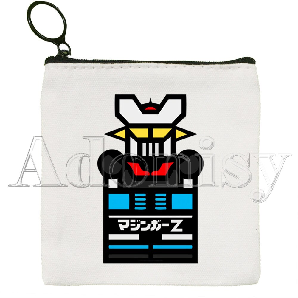 Mazinger Z Canvas Coin Purse Coin Purse Collection Canvas Bag Small Wallet Zipper Key Bag Hand: O