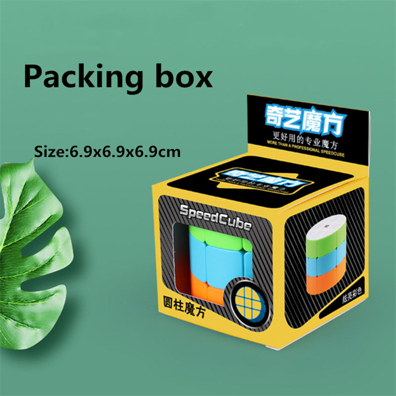 Qiyi 3X3 Cilinder Cube Magic Snelheid Stickerloze Professionele Fidget Speelgoed Qiyi Cilinder 3X3X3 Cubo magico Puzzel