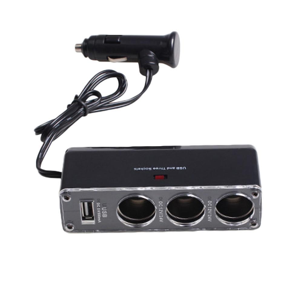 Autolader Splitter, Sigarettenaansteker, High Power 4-weg Autolader