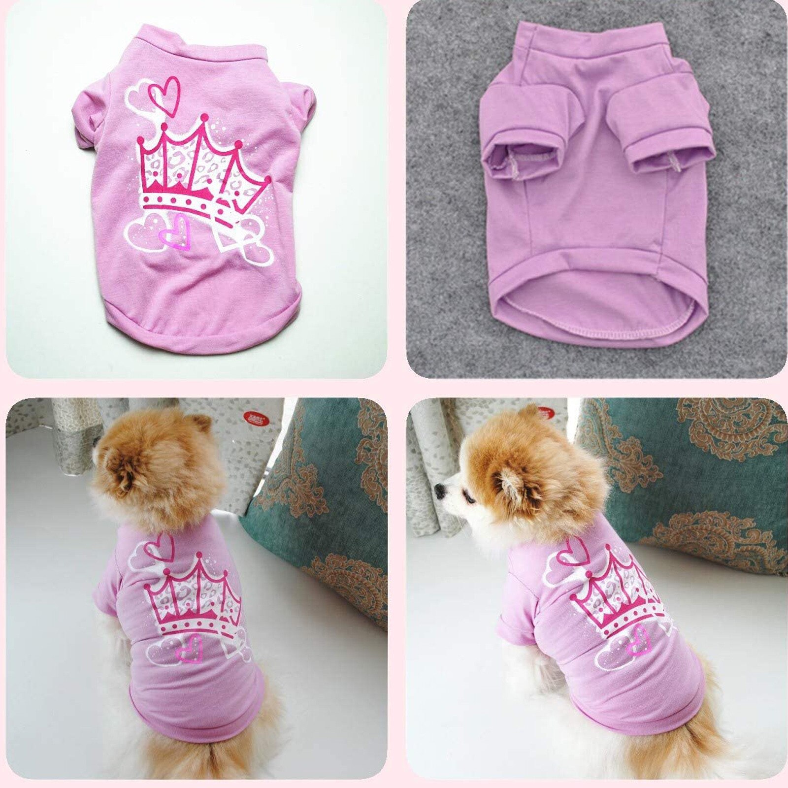 Vier Stuk Hond Shirt Voor Pet Kleding Zomer Puppy Kleding T-shirt Kleding Kleding Voor Kleine En Middelgrote Honden Kleding