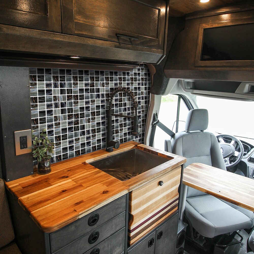 Funlife[r] 10*10cm*18 st mosaik dekorativ vattentät väggdekal för husbil badrum makeover kök hem kakel inredning