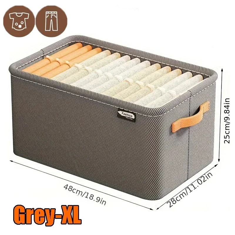 Boîte de rangement de garde-robe pour le rangement dans le placard, tiroirs de sous-vêtements, armoire de chambre à coucher, chaussettes, soutien-gorge, organisateur de pantalons: YELLOW