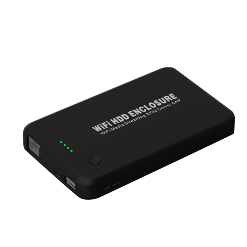 Boîtier WIFi Portable en plastique usb 3.0 costume 2.5 ''hdd boîtier ssd à sata batterie externe 4000mh avec boîtier wifi hdd