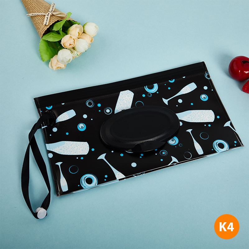 Eva Baby Nat Vegen Pouch Snap-Band Navulbare Natte Doekjes Tas Veeg Houder Case Outdoor Draagbare Herbruikbare Nuttig Tissue doos: K4