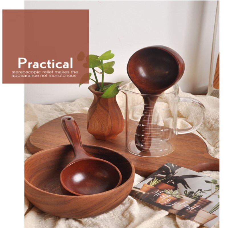 Japanse Stijl Rijst Lepel Houten Lepel Multifunctionele Lange Handvat Rijst Lepel Eten Zaaien Duarable Houten Lepel Keuken Gereedschap