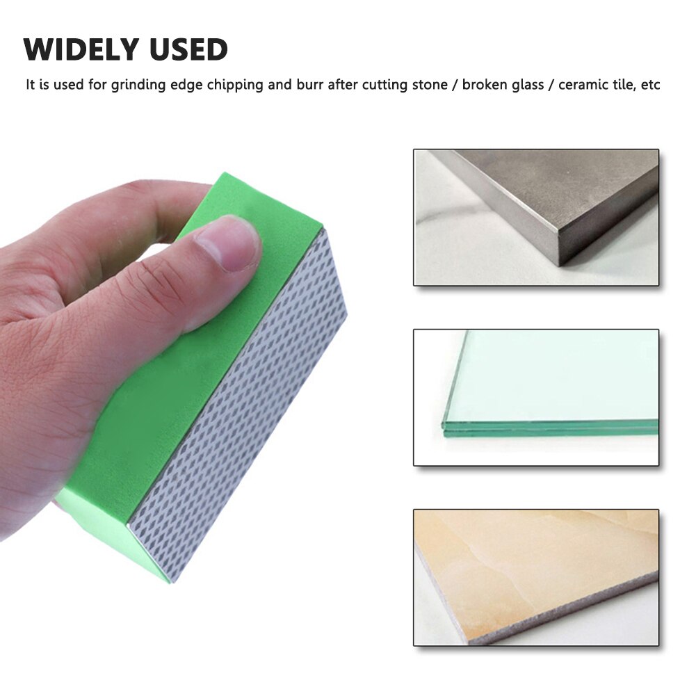 Diamant De Hand Polijsten Pad Professionele Hand Slijpen Blok Voor Steen Glas Schurende Pad Voor Glas Burr Trimmen