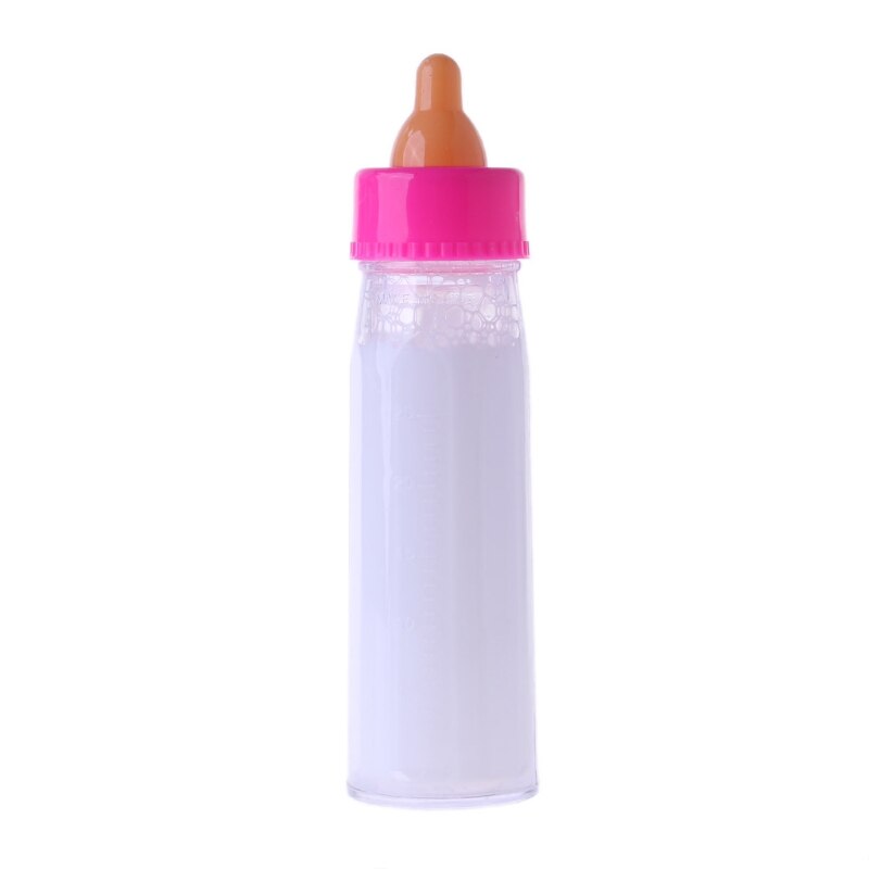 Baby dukker fodringsflaske magisk flaske sæt forsvindende mælk foregiver at lege legetøj  q6pd: Hvid