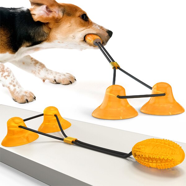 smart interaktiv hundeleke godbit dispensere sugekopp trykk ball hund interaktiv planet lekkasje matte leke hundemat godbit ball bolleleke: O