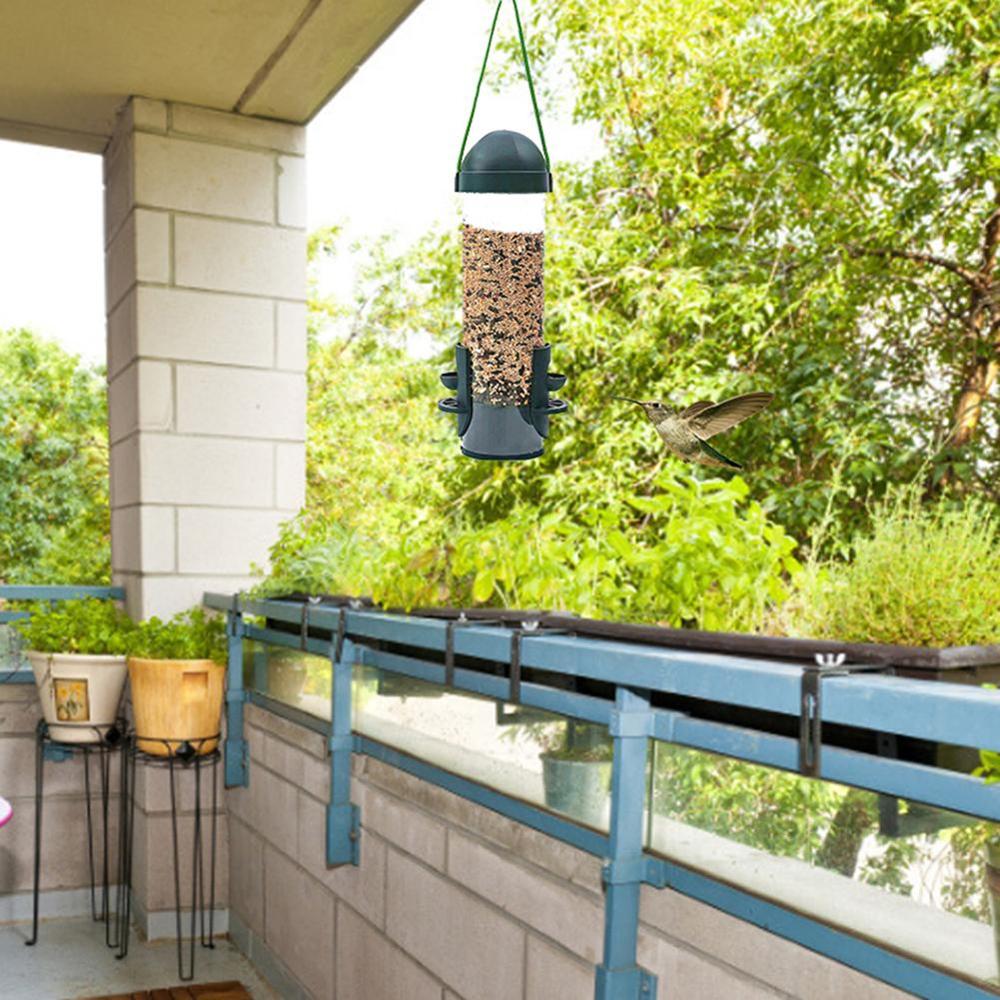 Bird Feeders Feed Station Hanging Garden Birds Food Feeders Outdoor Plastic Pet Feeder Tree Garden Decoration