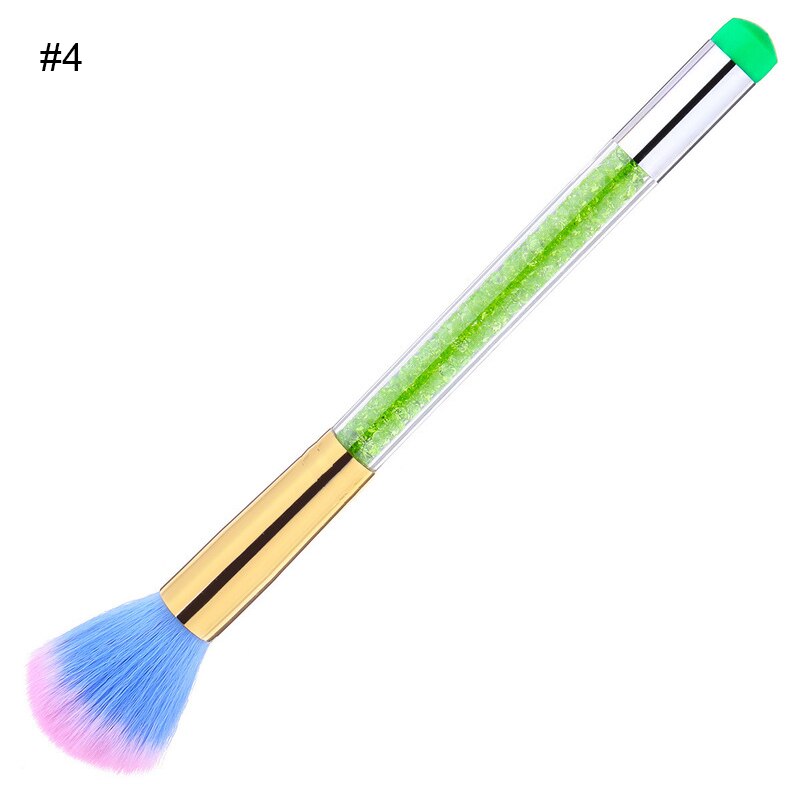 Pict you nagelborstel reinigen verwijder stof poeder nail art pedicure zacht verwijder stof acryl schone borstel voor nagelverzorging: 4